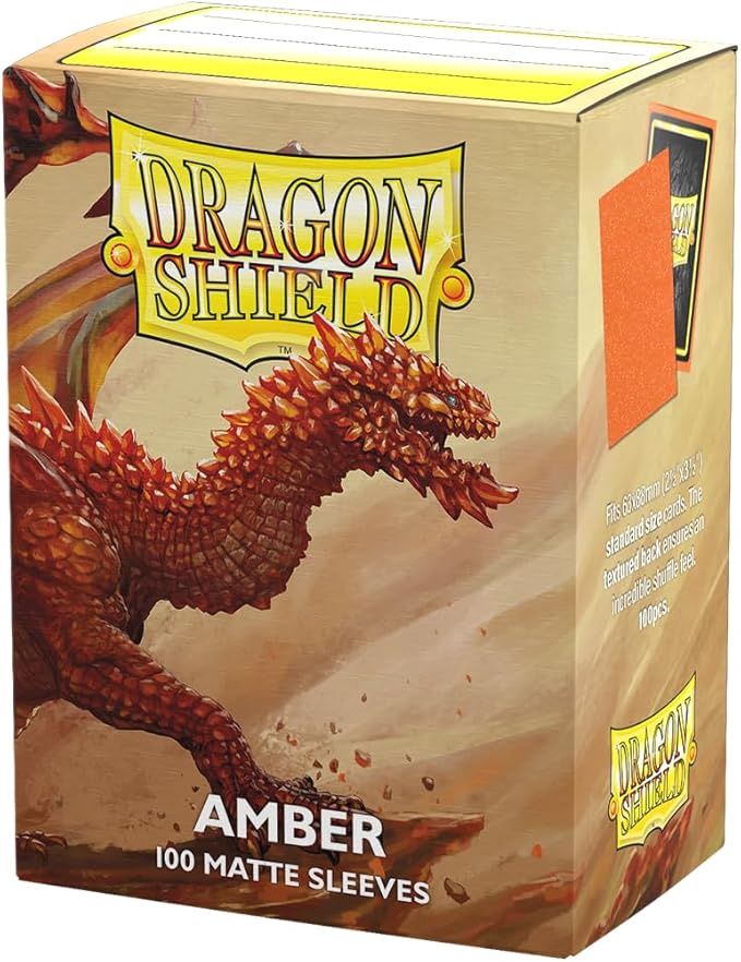 Dragon Shield Sleeves: Standard- Matte Amber