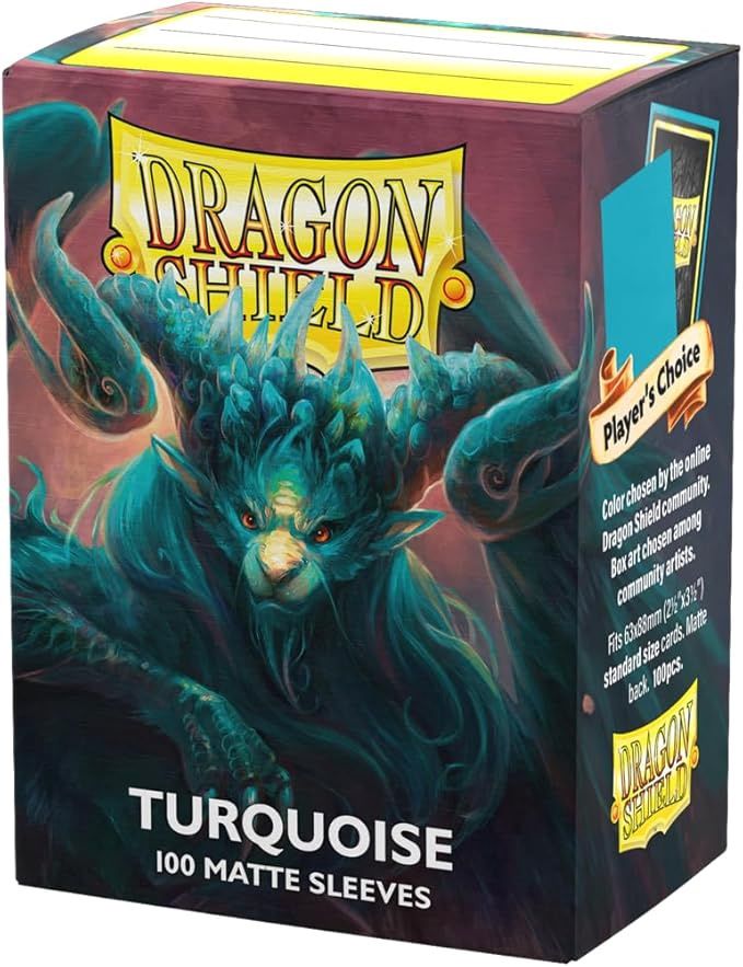 Dragon Shield Sleeves: Standard - Matte Turquoise (100 ct.)