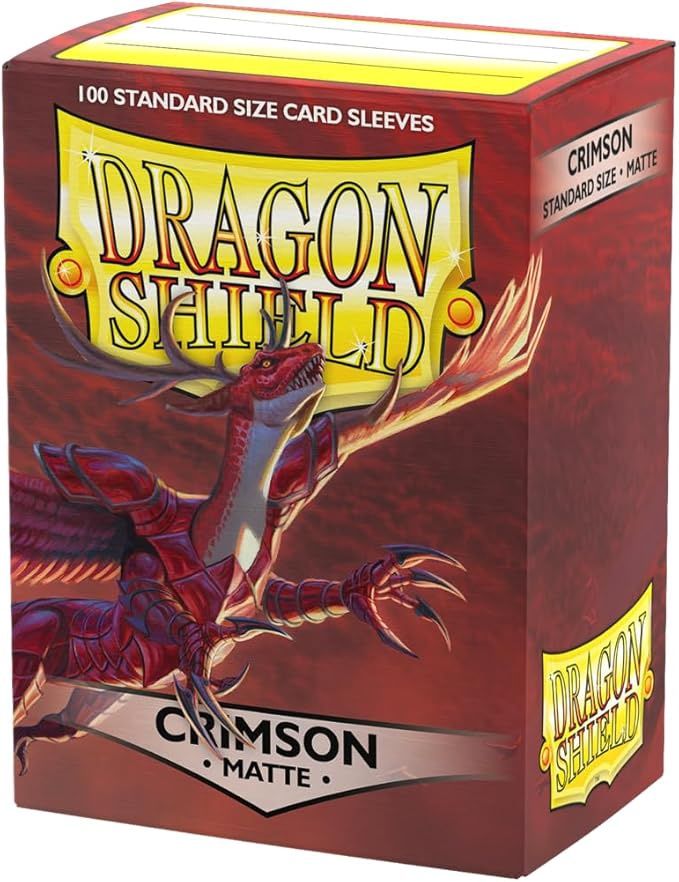 Dragon Shields: (100) Matte Crimson (DISPLAY 10)