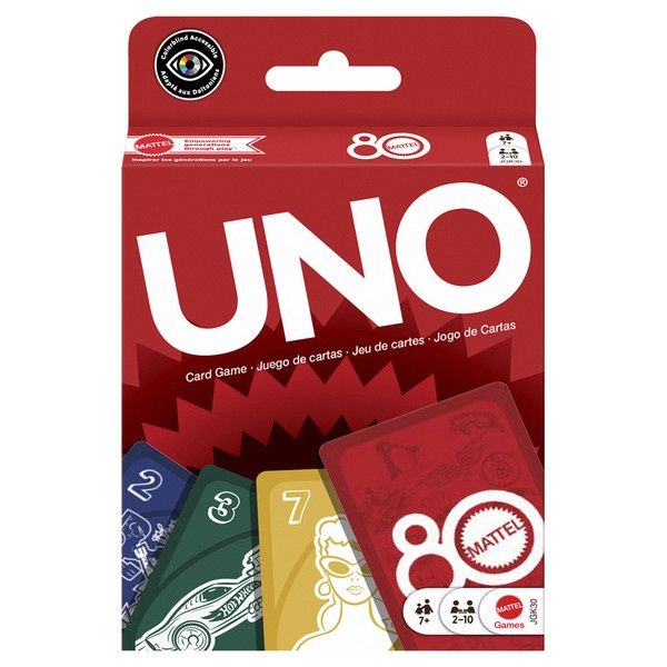UNO: Mattel 80th Anniversary Ruby Red