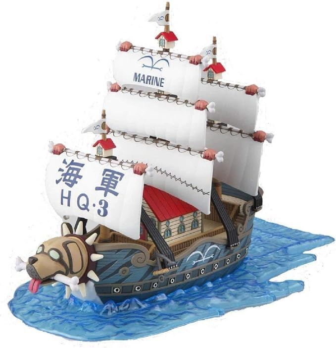 Bandai Hobby: One Piece Grand Ship Collection Model Kit - Garp&#39;sMarine Ship
