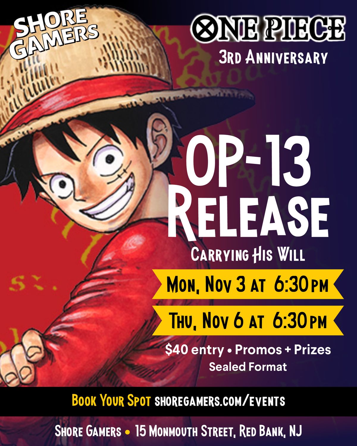 One Piece Card Game - OP-13 Release Event