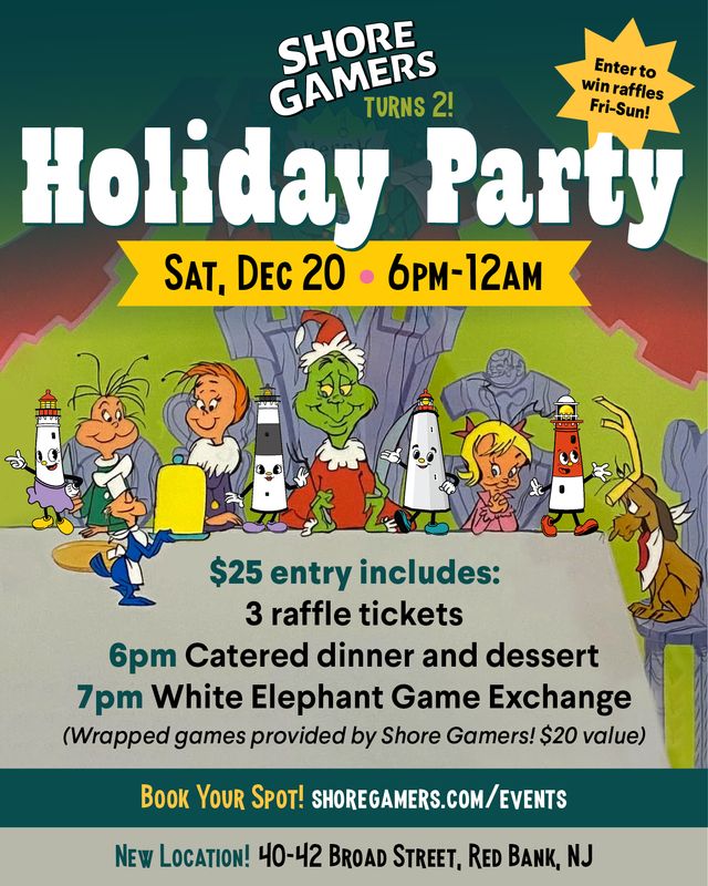 Shore Gamers 2nd Anniversary Holiday Party