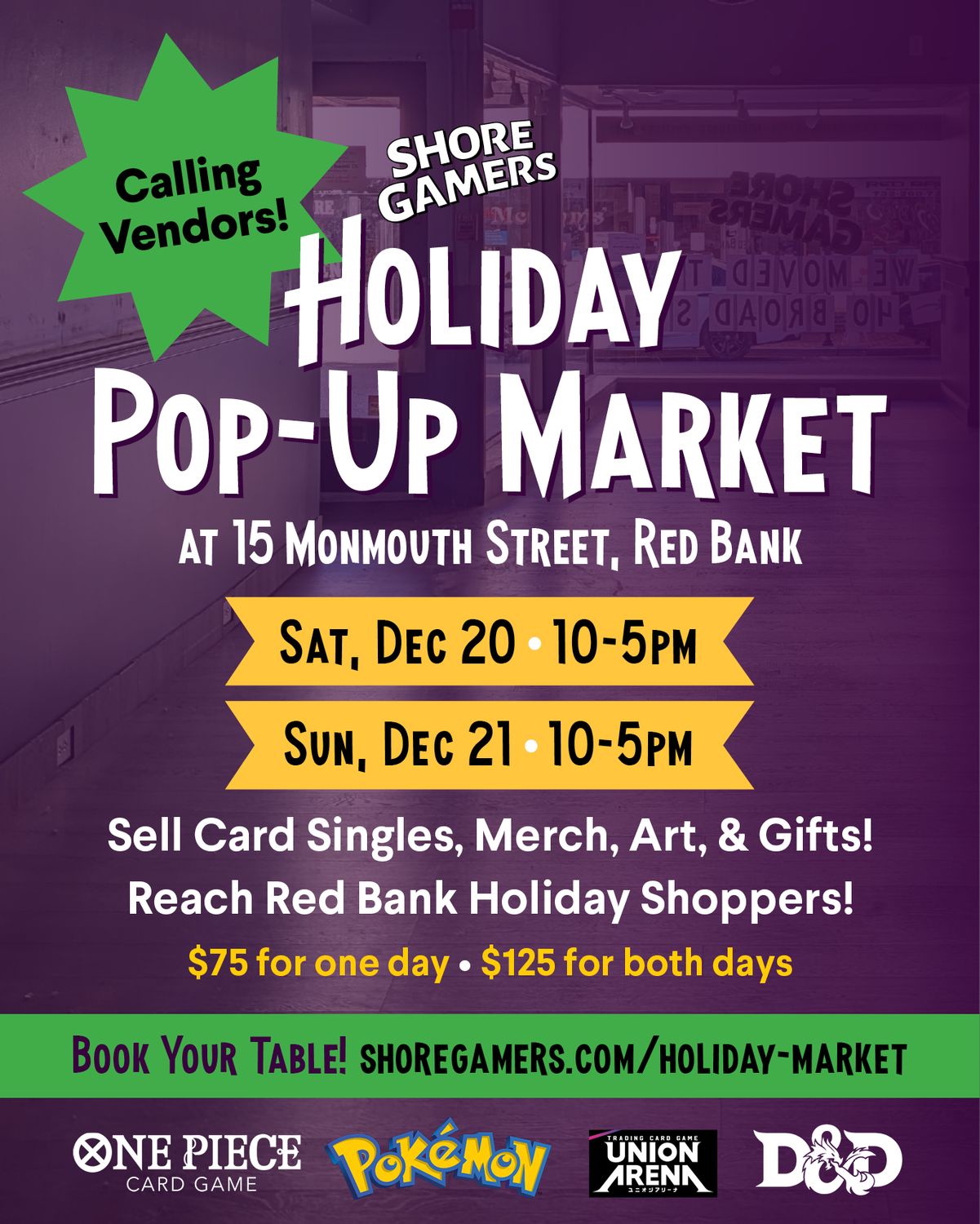 Holiday Market - Vendors!