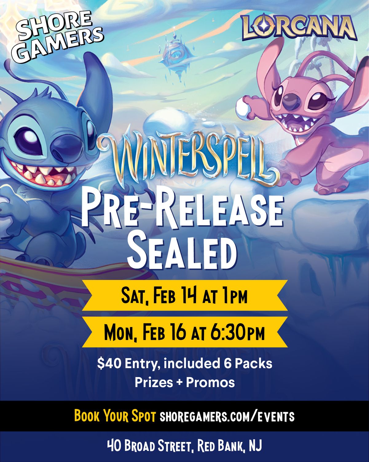 Lorcana Pre-Release - Winterspell- Sealed