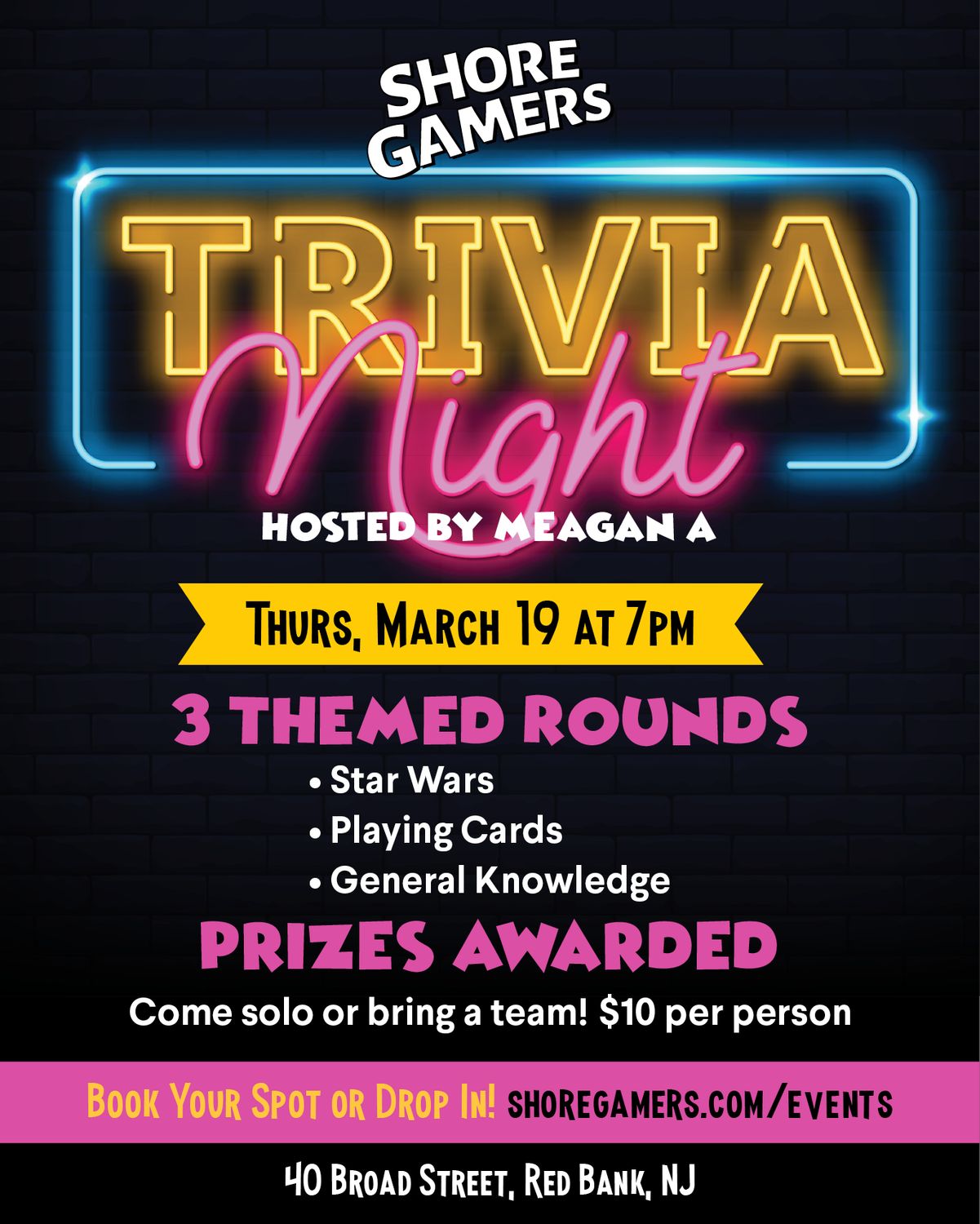 Trivia Night at Shore Gamers
