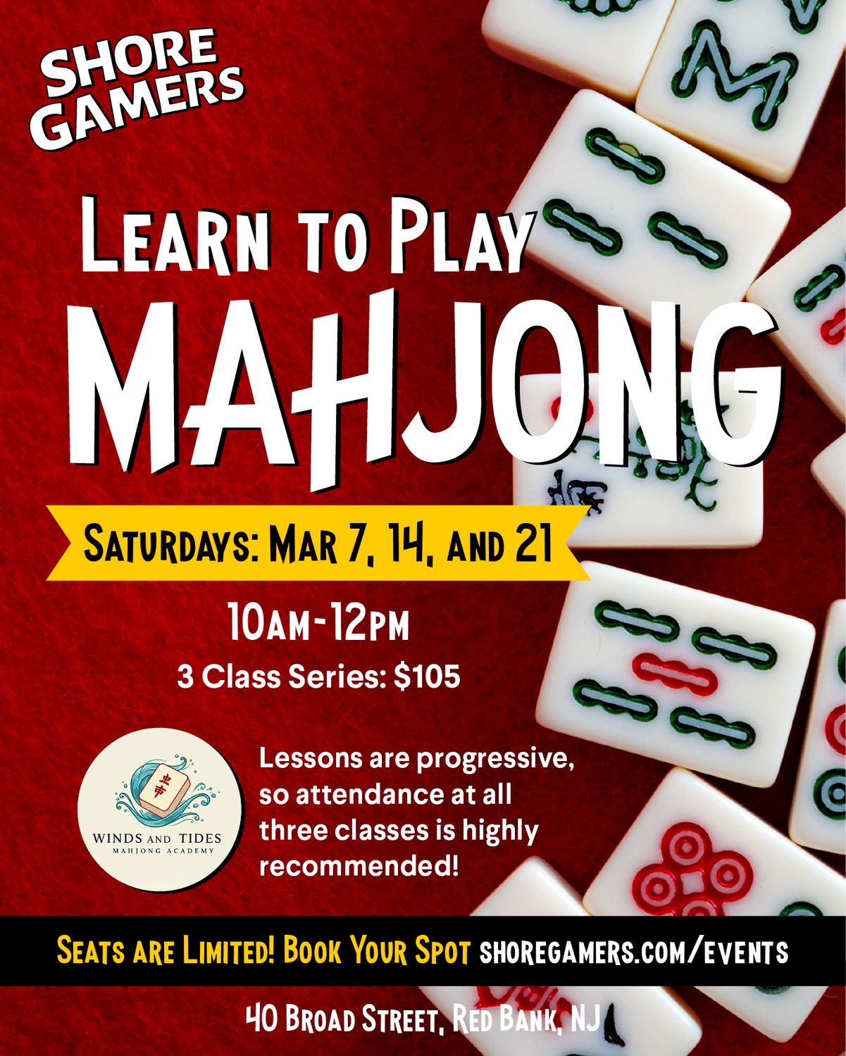 Mahjong Learn to Play: 3 Class Series