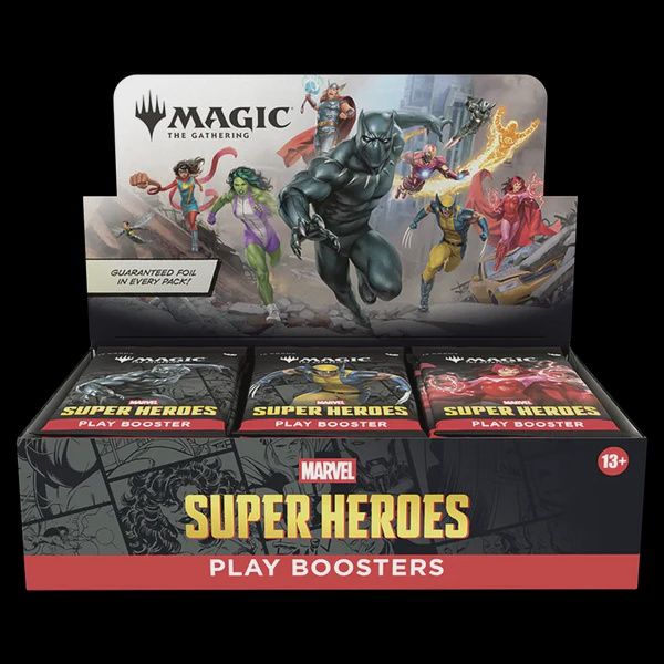 Magic: The Gathering - Marvel Super Heroes Play Booster Display