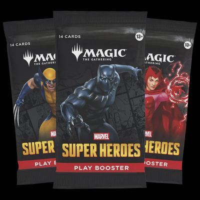 Magic: The Gathering - Marvel Super Heroes Play Booster Display