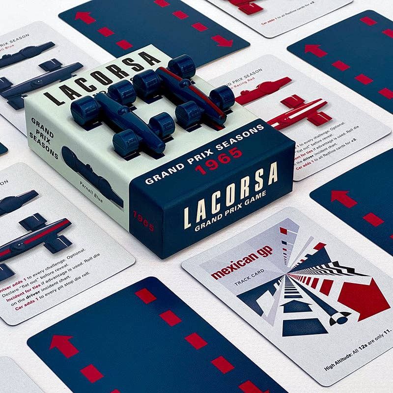 LACORSA GRAND PRIX GAME - Lacorsa 1965 Racecar Set: Parnell Blue