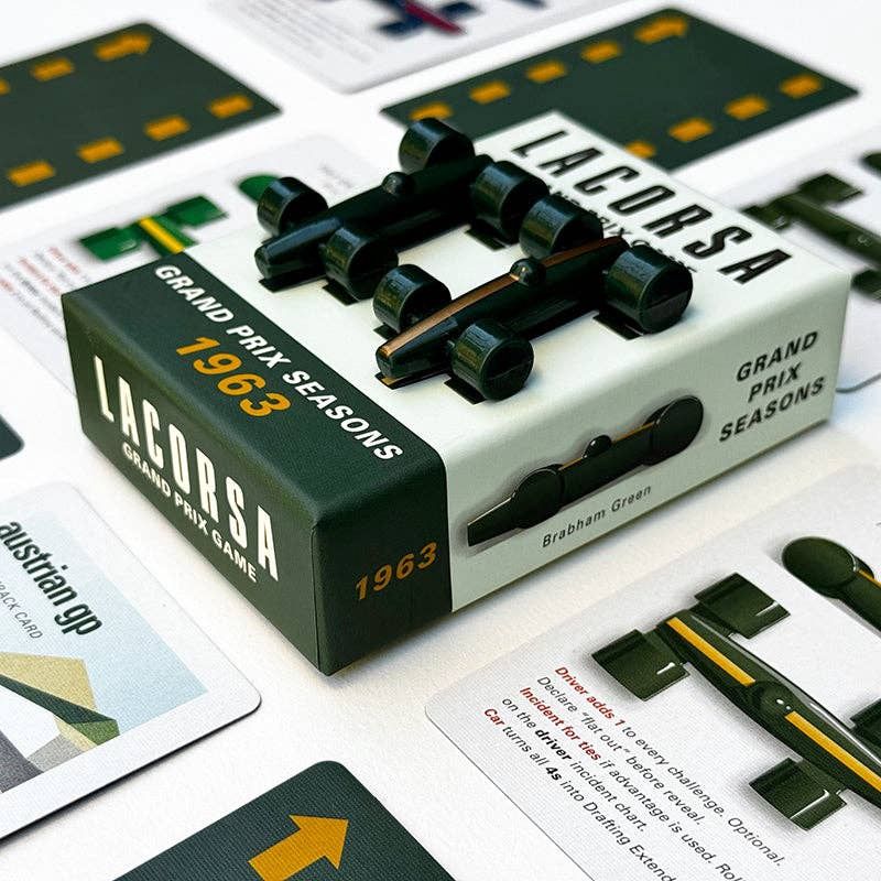 LACORSA GRAND PRIX GAME - Lacorsa 1963 Racecar Set: Brabham Green