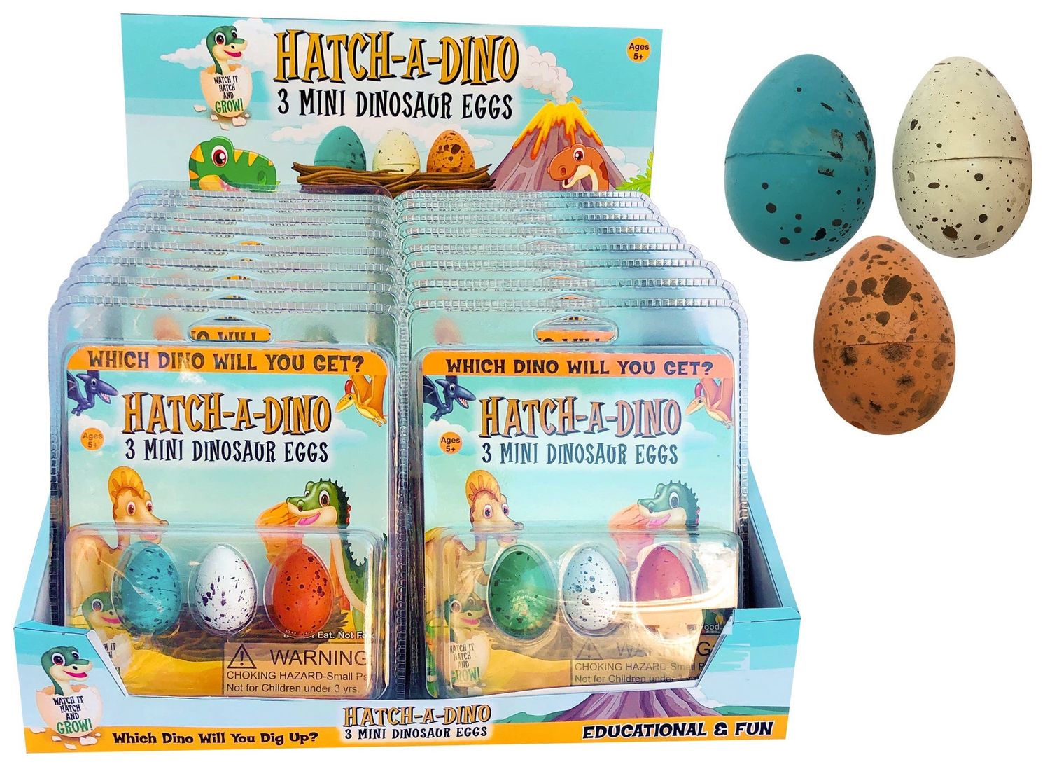 Zorbitz - Zorbitz Hatch-A-Dino Mini Dinosaur Eggs