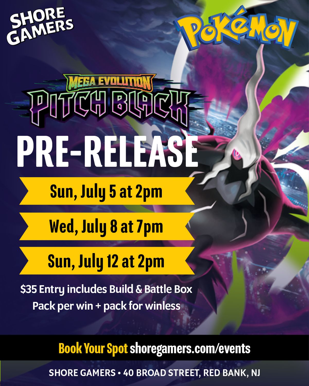 Pokémon Pre-Release - Pitch Black