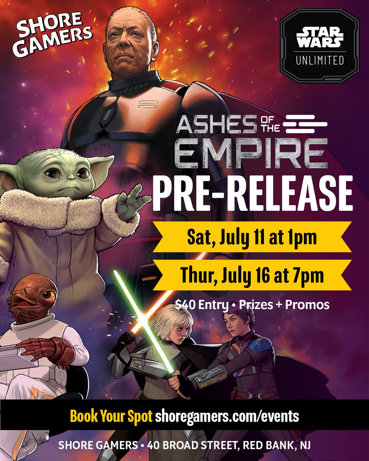 SW:U Pre-Release: Ashes of the Empire