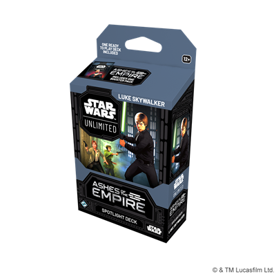 Star Wars: Unlimited - Ashes of the Empire: Spotlight Deck, Deck: Luke Skywalker