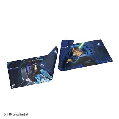 Star Wars: Unlimited Double-Sided Game Mat - Jedi Luke Skywalker &amp; Emperor Palpatine