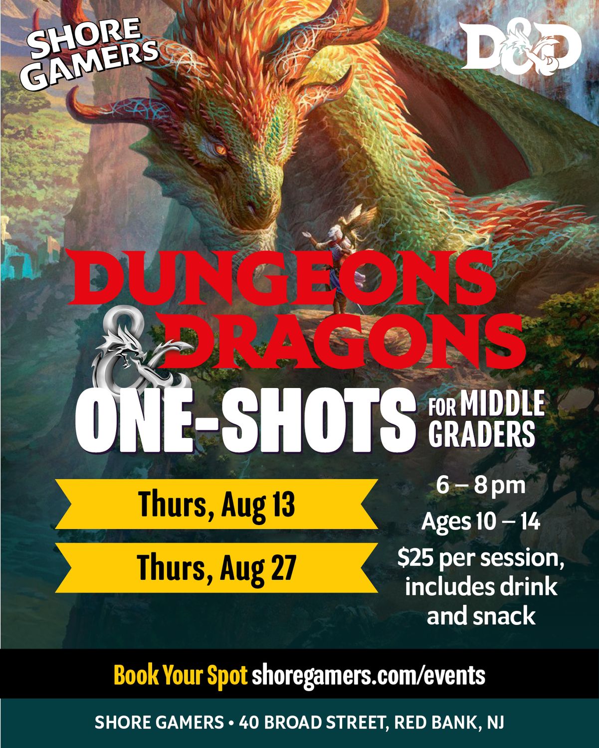 D&amp;D One-Shots for Middle Graders
