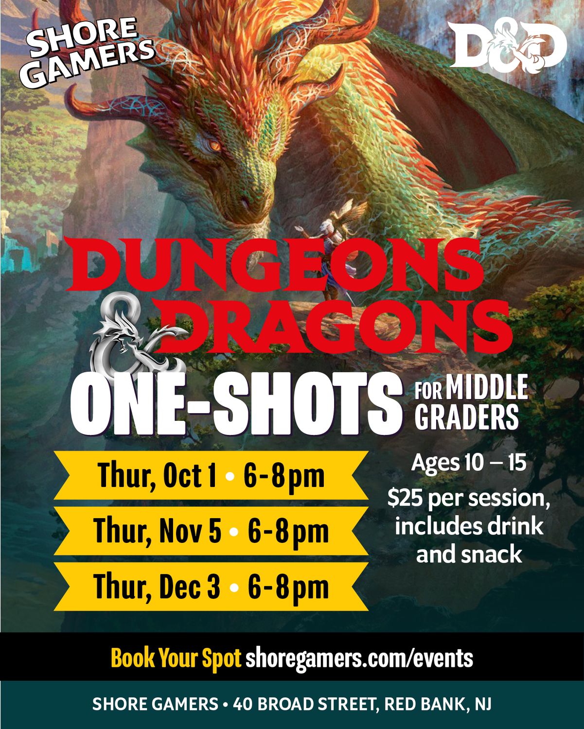 D&amp;D One-Shots for Middle Graders