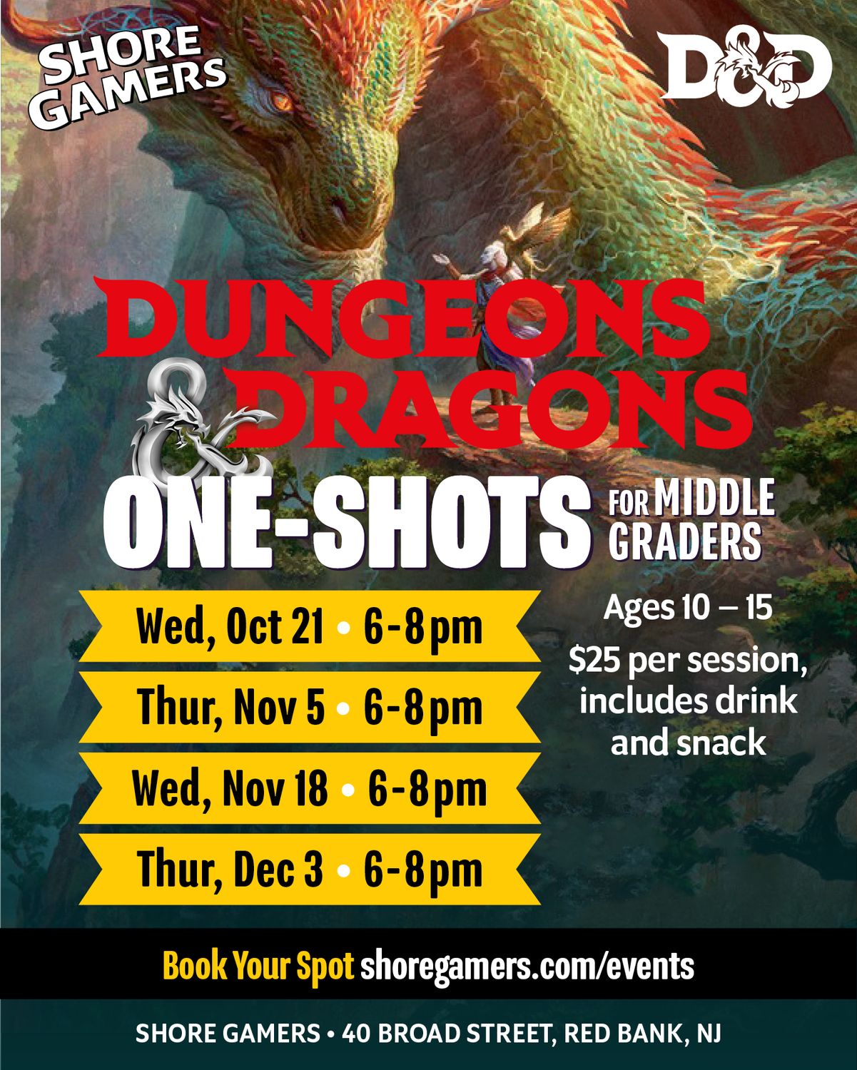 D&amp;D One-Shots for Middle Graders