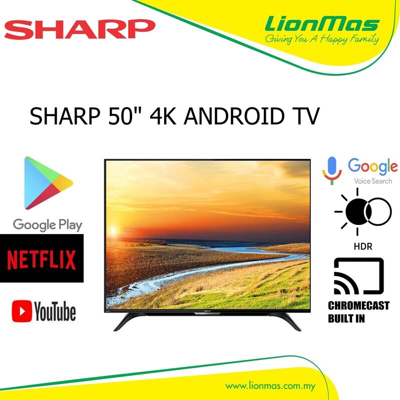 SHARP 70 SHARP 70" 4K ANDROID LEDTV 4TC70BK1X(CLEARANCE)