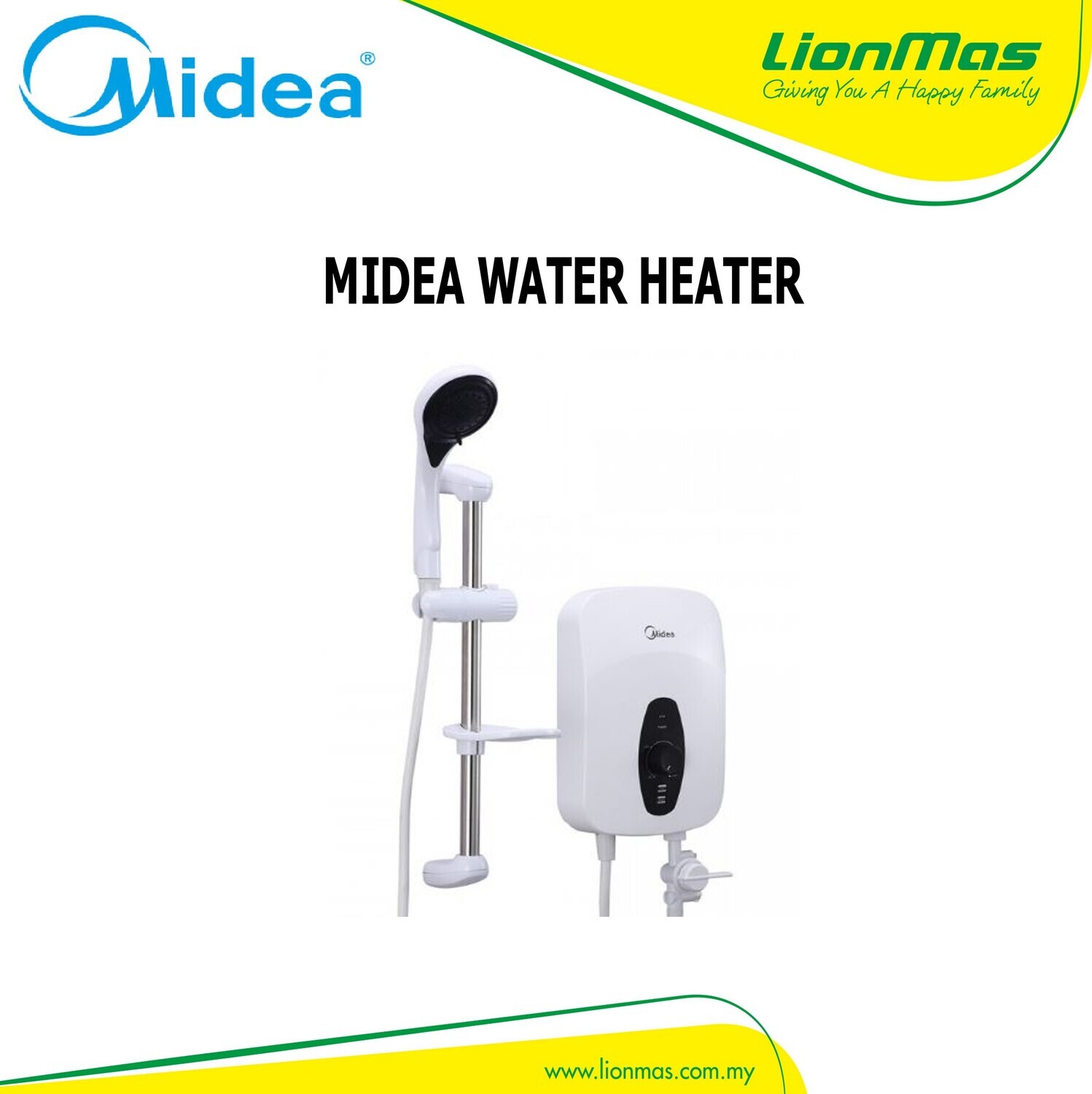 MIDEA WATER HEATER WITH DC SILENT PUMP MWH-38P3