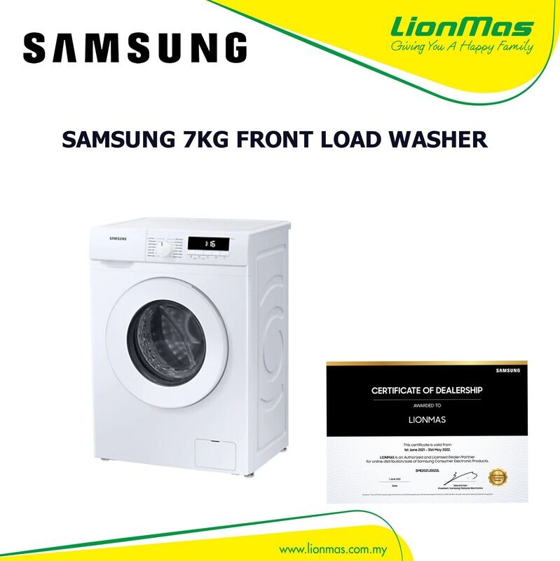 SAMSUNG 7KG INVERTER FRONT LOAD WASHER WW70T3020WW SAMSUNG 7KG INVERTER FRONT LOAD WASHER WW70T3020WW