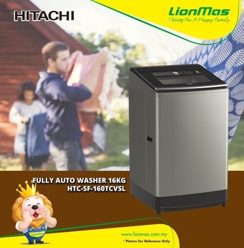 HITACHI 16KG FULLY AUTO WASHING MACHINE SF-160TCVSL
