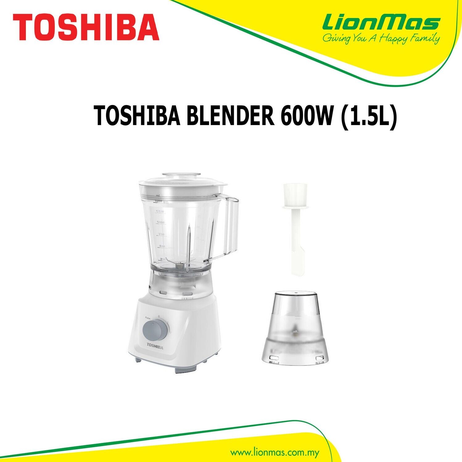 TOSHIBA BLENDER 1.5L (600W) BL-60PHNMY