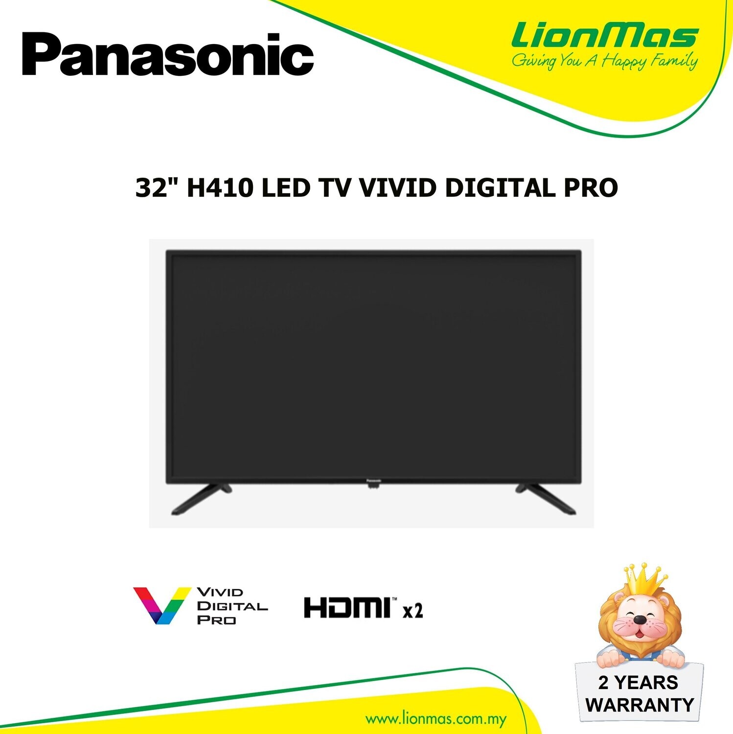 PANASONIC 32" FULL HD LED TV TH-32H410K