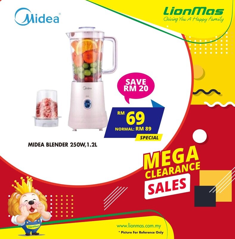 Midea 1.2L Blender MBL-25PKH