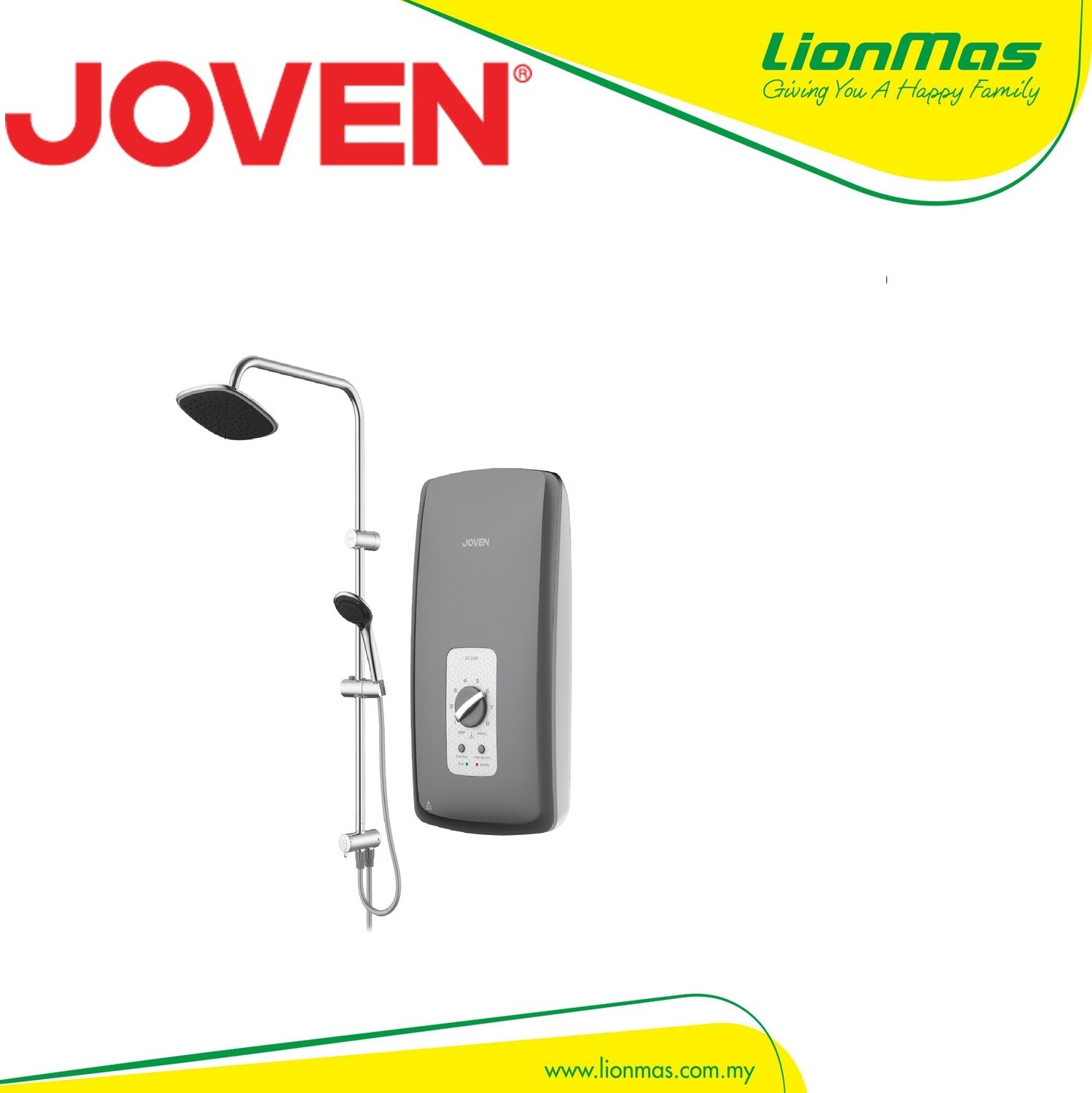 JOVEN INVERTER DC PUMP WITH RAIN SHOWER SC33IPRS-DG