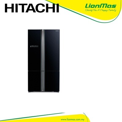 HITACHI 700L 4 DOOR FRENCH BOTTOM FREEZER REFRIGERATOR R-WB850P5MGB