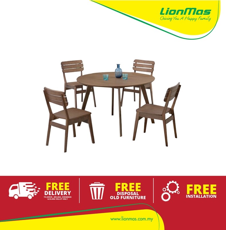 Solid Rubber Wood Dining Round Table Solid Rubber Wood Dining Round Table
