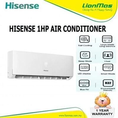 HISENSE 1HP R32 AIR CONDITIONER AN-10DBG2