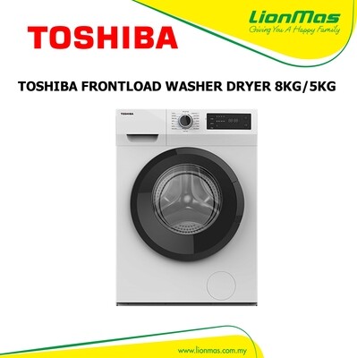 TOSHIBA 8/5 KG WASHER DRYER TWD-BK90S2M