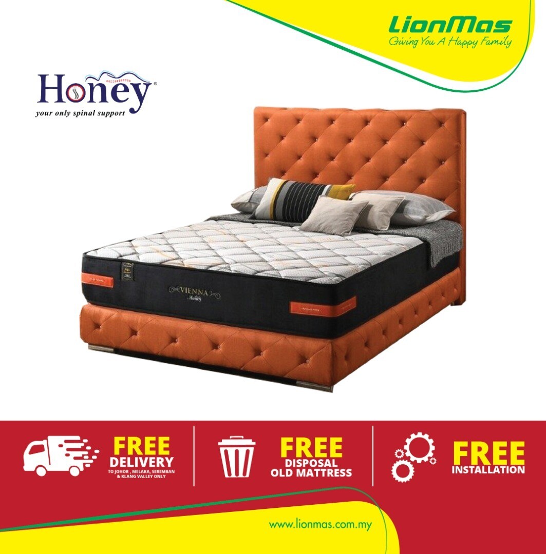 Honey Vienna Mattress /Thickness 10"/Spinal Support/Natural Latex/Odor Control
