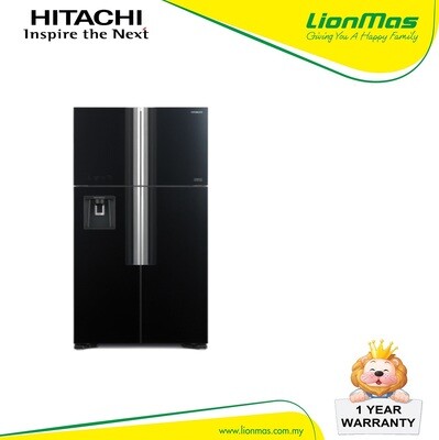 HITACHI 540L BIG FRENCH 4 DOOR REFRIGERATOR R-W720P7MGBK
