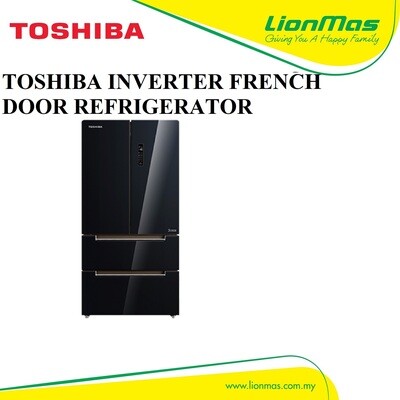 TOSHIBA 582L FRENCH DOOR DUAL INVERTER REFRIGERATOR GR-RF532WEPG