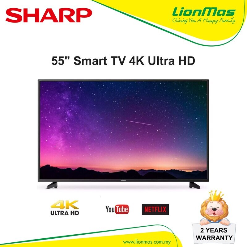 SHARP 55 SHARP 55" EASY SMART LEDTV 4TC55CJ2X(CLEARANCE)