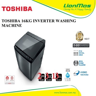 TOSHIBA 16KG INVERTER SDD WASHING MACHINE AW-DG1700WMS