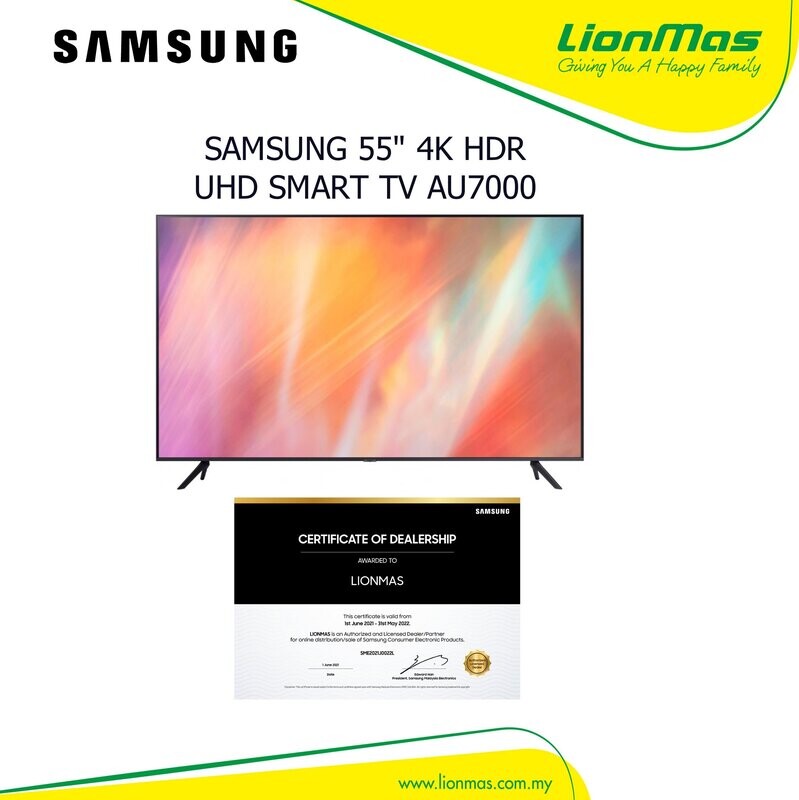 SAMSUNG 65 SAMSUNG 65" 4K UHD SMART LEDTV UA65AU7000