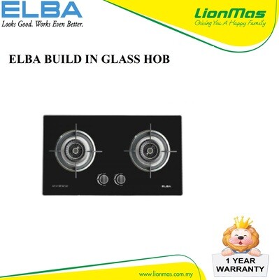 ELBA 2 BURNER GLASS BUILD IN HOB EGH-F8582BK