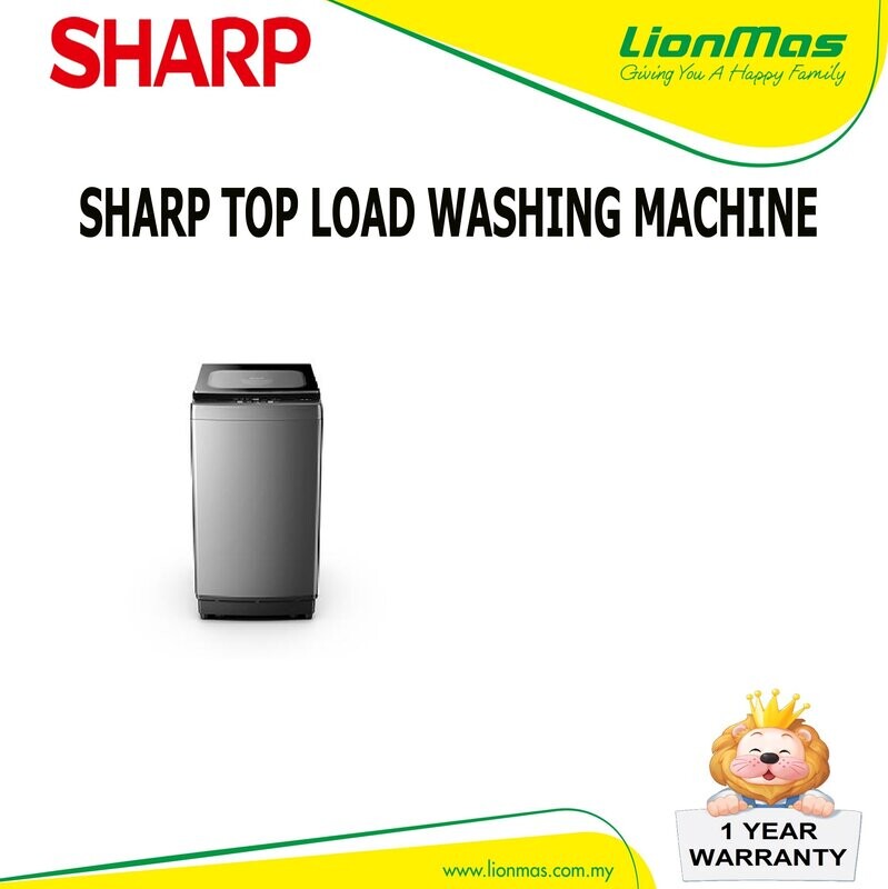 SHARP 12.5KG FULLY AUTO WASHING MACHINE ESX-1221 SHARP 12.5KG FULLY AUTO WASHING MACHINE ESX-1221