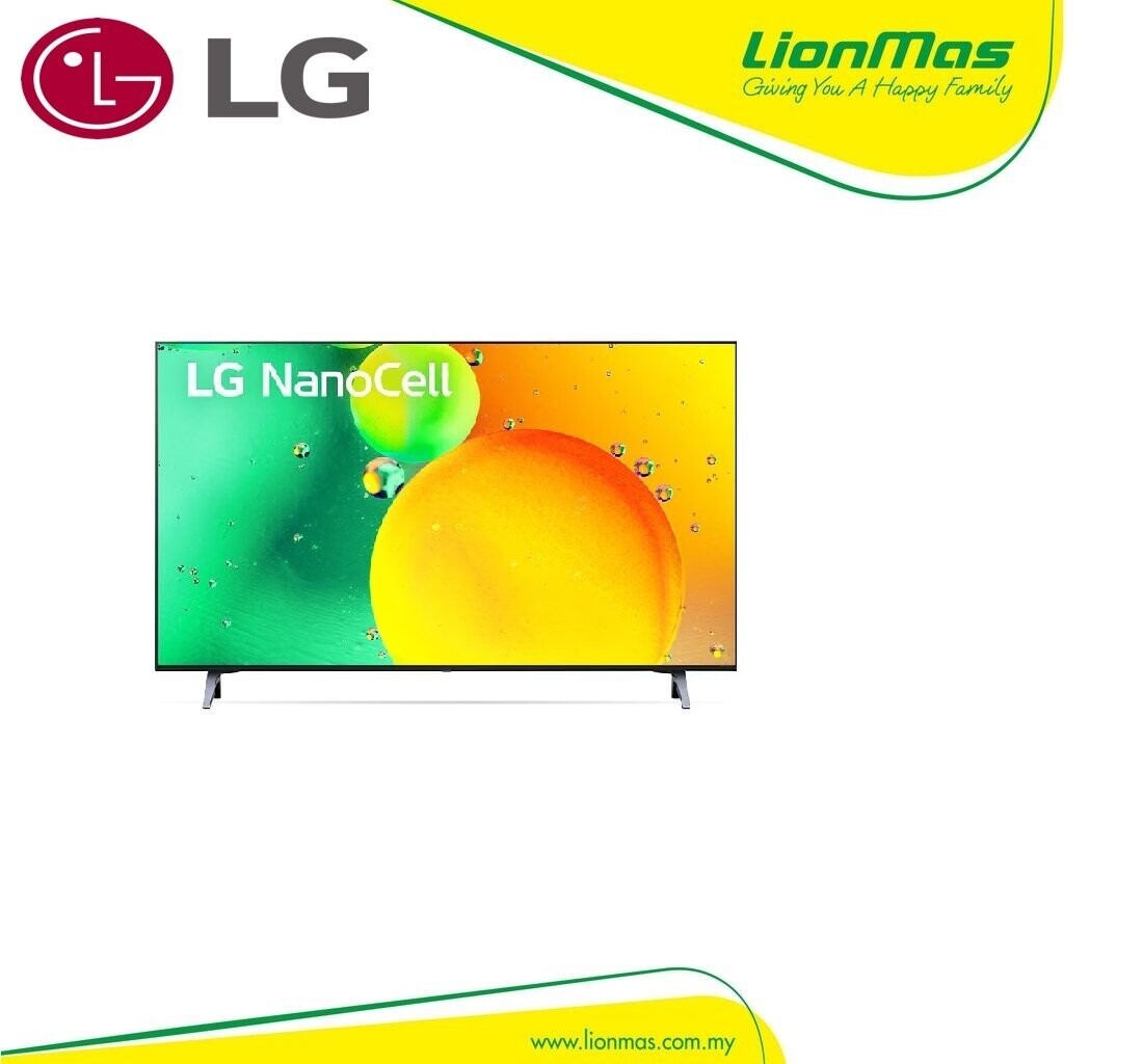 LG 50" 4K NANOCELL TV WITH AI THINQ 50NANO75SQA