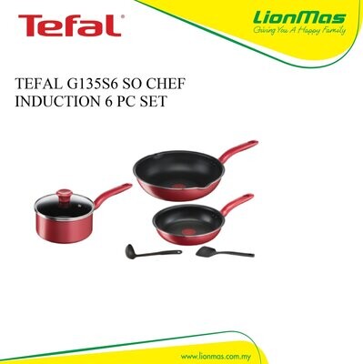 TEFAL G135S6 SO CHEF INDUCTION 6 PC SET