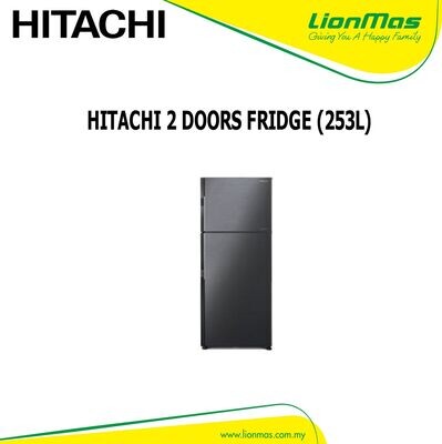 HITACHI 2 DOORS FRIDGE (253L) R-H275P7MBBK