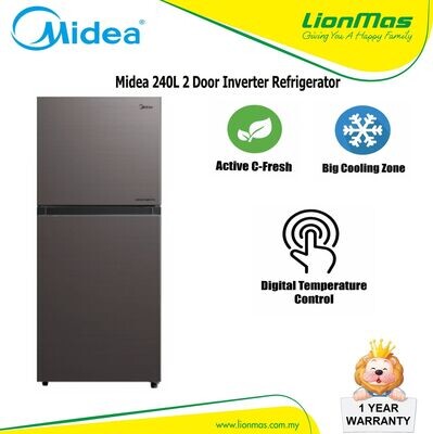 MIDEA 2 DOOR INVERTER REFRIGERATOR (240 L) MDRT307MTB28