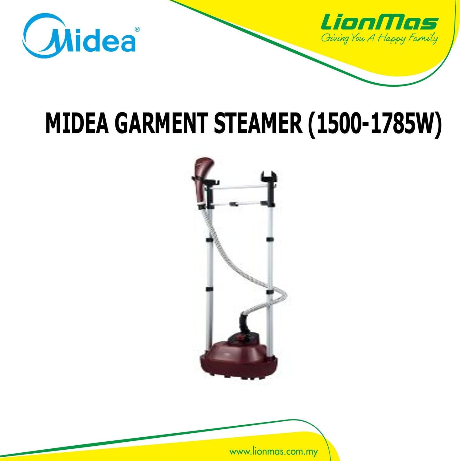 MIDEA GARMENT STEAMER (1500-1785W) 35G STEAM GS-120D