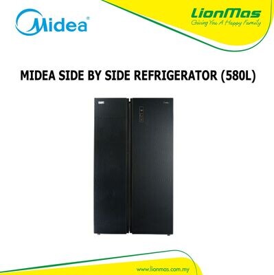 MIDEA SIDE BY SIDE REFRIGERATOR (580L) MSS-582WEGBI