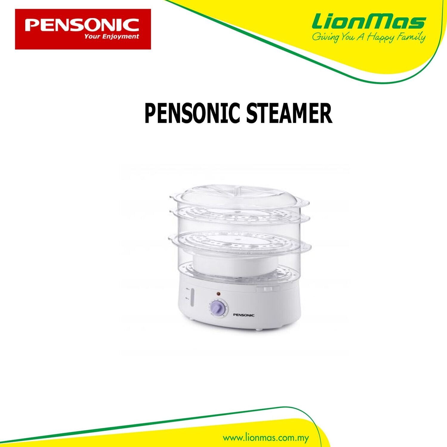 PENSONIC STEAMER (800W) PSM-1603